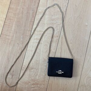Coach Mini Wallet on Gold Chain